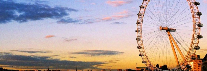 Tramonto sul London Eye
